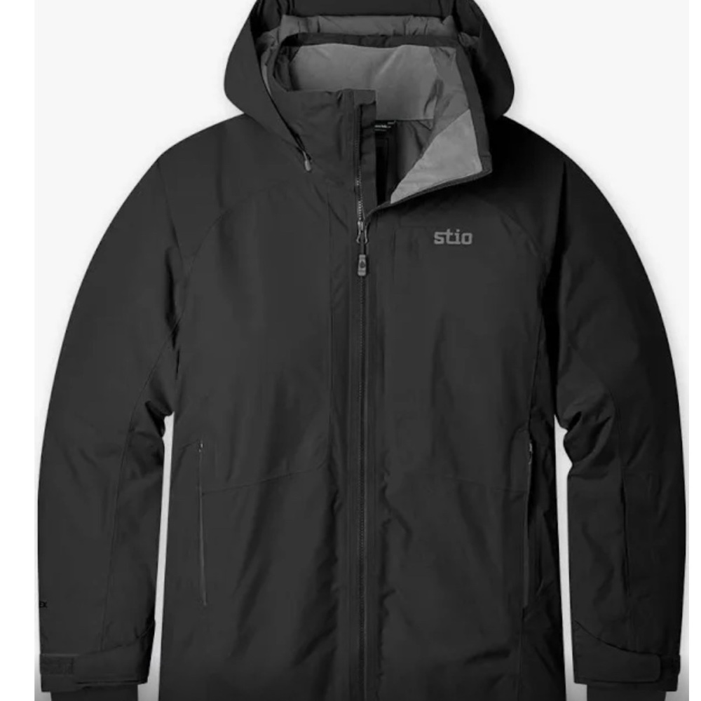 Stio Men's Black Hooded Jacket